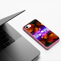 Чехол iPhone 7/8 матовый Яркое преображение, цвет: 3D-малиновый — фото 2