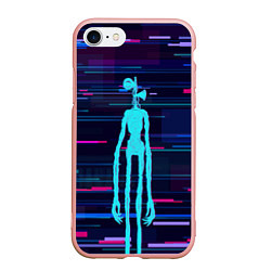 Чехол iPhone 7/8 матовый СИРЕНОГОЛОВЫЙ, цвет: 3D-светло-розовый
