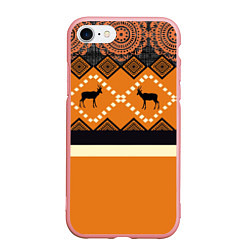 Чехол iPhone 7/8 матовый Африканский Мотив, цвет: 3D-баблгам