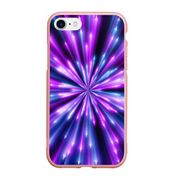 Чехол iPhone 7/8 матовый Неоновые стрелы, цвет: 3D-светло-розовый