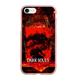 Чехол iPhone 7/8 матовый DARK SOULS GAME STORY, цвет: 3D-светло-розовый