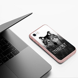 Чехол iPhone 7/8 матовый СТРАХА НЕТ СЛАВЯНЕ, цвет: 3D-светло-розовый — фото 2
