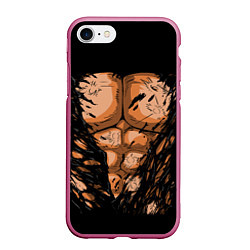 Чехол iPhone 7/8 матовый Идеальный Торс, цвет: 3D-малиновый