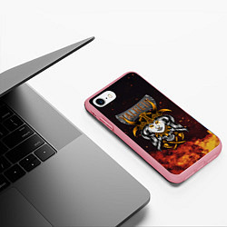 Чехол iPhone 7/8 матовый Valheim Девушка викинг, цвет: 3D-баблгам — фото 2