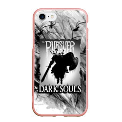 Чехол iPhone 7/8 матовый DARK SOULS ТЁМНЫЙ МИР, цвет: 3D-светло-розовый