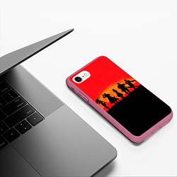 Чехол iPhone 7/8 матовый DMC x RDR, цвет: 3D-малиновый — фото 2