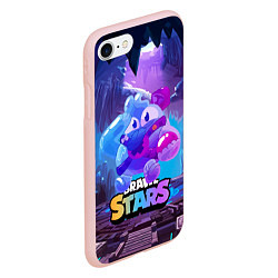 Чехол iPhone 7/8 матовый Сквик Squeak Brawl Stars, цвет: 3D-светло-розовый — фото 2