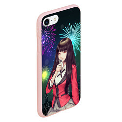 Чехол iPhone 7/8 матовый Anime Girl, цвет: 3D-светло-розовый — фото 2