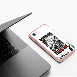 Чехол iPhone 7/8 матовый Roshi, цвет: 3D-светло-розовый — фото 2