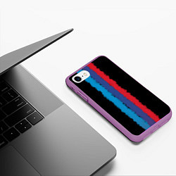 Чехол iPhone 7/8 матовый BMW LINE PERFORMANCE, цвет: 3D-фиолетовый — фото 2