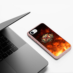 Чехол iPhone 7/8 матовый Path of Exile Logo Путь изгнанника Лого Z, цвет: 3D-светло-розовый — фото 2