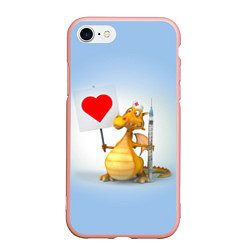 Чехол iPhone 7/8 матовый Dragon doc Доктор драго Z, цвет: 3D-светло-розовый
