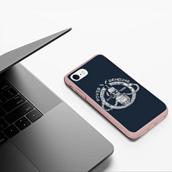 Чехол iPhone 7/8 матовый Сгибальщик 3000, цвет: 3D-светло-розовый — фото 2