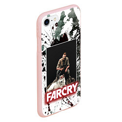 Чехол iPhone 7/8 матовый FARCRY WOLF, цвет: 3D-светло-розовый — фото 2