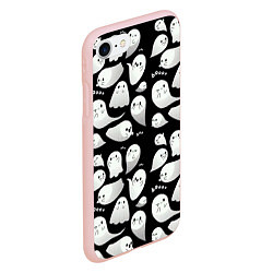 Чехол iPhone 7/8 матовый Boo Привидения, цвет: 3D-светло-розовый — фото 2