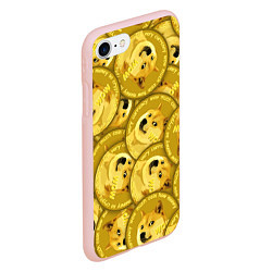 Чехол iPhone 7/8 матовый DOGECOIN DOGE ДОГИКОИН, цвет: 3D-светло-розовый — фото 2