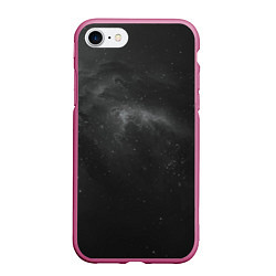 Чехол iPhone 7/8 матовый Бескрайний космос, цвет: 3D-малиновый