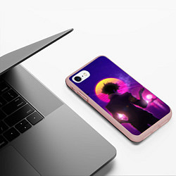 Чехол iPhone 7/8 матовый Cowboy Bebop Spike Spiegel, цвет: 3D-светло-розовый — фото 2