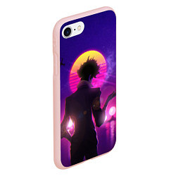 Чехол iPhone 7/8 матовый Cowboy Bebop Spike Spiegel, цвет: 3D-светло-розовый — фото 2