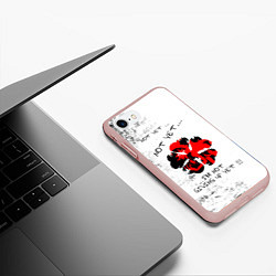 Чехол iPhone 7/8 матовый Non yet Non yet Im not giving up yet!!!, цвет: 3D-светло-розовый — фото 2