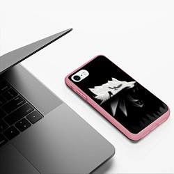 Чехол iPhone 7/8 матовый Геральт на охоте, цвет: 3D-баблгам — фото 2