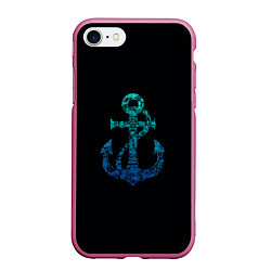 Чехол iPhone 7/8 матовый Navy Anchor