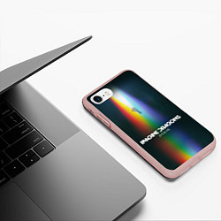 Чехол iPhone 7/8 матовый Imagine Dragons: Evolve, цвет: 3D-светло-розовый — фото 2