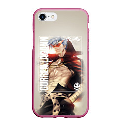 Чехол iPhone 7/8 матовый Gurren Lagann Kamina, цвет: 3D-малиновый