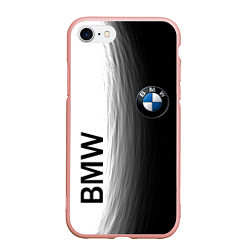 Чехол iPhone 7/8 матовый Black and White BMW