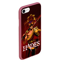 Чехол iPhone 7/8 матовый Zagreus Hades, цвет: 3D-малиновый — фото 2