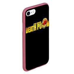 Чехол iPhone 7/8 матовый FFDP Five Finger Death Punch, цвет: 3D-малиновый — фото 2