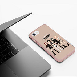 Чехол iPhone 7/8 матовый Kill this love, цвет: 3D-светло-розовый — фото 2