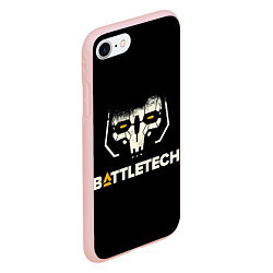 Чехол iPhone 7/8 матовый BATTLETECH, цвет: 3D-светло-розовый — фото 2