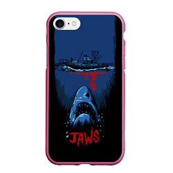 Чехол iPhone 7/8 матовый Jaws movie