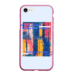 Чехол iPhone 7/8 матовый ИСКУССТВО ДУШИ, цвет: 3D-малиновый