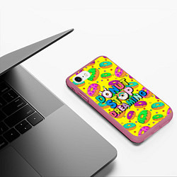 Чехол iPhone 7/8 матовый DONUTS, цвет: 3D-малиновый — фото 2