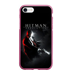 Чехол iPhone 7/8 матовый Hitman Absolution, цвет: 3D-малиновый