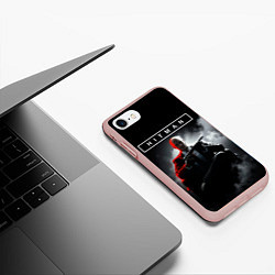 Чехол iPhone 7/8 матовый Killer 47, цвет: 3D-светло-розовый — фото 2