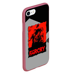 Чехол iPhone 7/8 матовый FARCRY, цвет: 3D-малиновый — фото 2