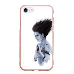 Чехол iPhone 7/8 матовый Дух, цвет: 3D-светло-розовый