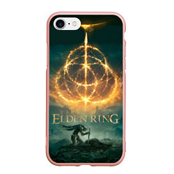Чехол iPhone 7/8 матовый Elden Ring key art, цвет: 3D-светло-розовый