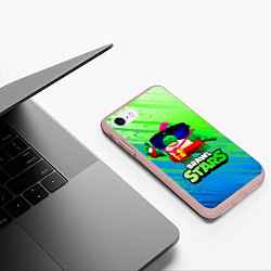 Чехол iPhone 7/8 матовый Базз Buzz Brawl Stars, цвет: 3D-светло-розовый — фото 2