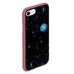 Чехол iPhone 7/8 матовый Napoli, цвет: 3D-малиновый — фото 2