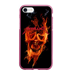 Чехол iPhone 7/8 матовый Metallica Flame