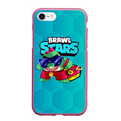 Чехол iPhone 7/8 матовый Базз Buzz Brawl Stars, цвет: 3D-малиновый