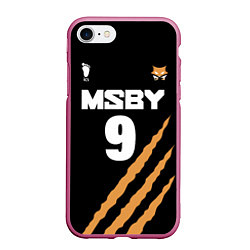 Чехол iPhone 7/8 матовый 9 MSBY BLACK JACKALS