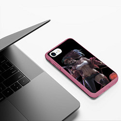 Чехол iPhone 7/8 матовый KDA- Akali, цвет: 3D-малиновый — фото 2