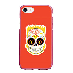 Чехол iPhone 7/8 матовый Мексиканский Барт, цвет: 3D-малиновый