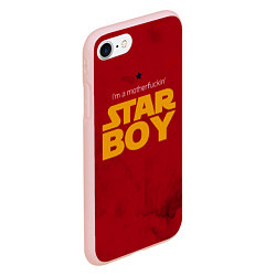 Чехол iPhone 7/8 матовый The Weeknd - Star Boy, цвет: 3D-светло-розовый — фото 2