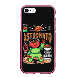 Чехол iPhone 7/8 матовый Astromato, цвет: 3D-малиновый